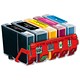 Armor Compatible Starter Pack of Adaptor and 5 Cartridges Black and Colour [for Canon CLI8-BK] Ref B12289