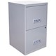 Pierre Henry Filing Cube Cabinet Steel Lockable 2 Drawers A4 W400xD400xH660mm Silver Ref 595000