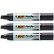 Bic ONYX 1891 Permanent Marker Extra Large Chisel Tip Line Width 6-10mm Black Ref 841836 [Pack 6]
