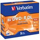 Verbatim DVD-R Recordable Disk Double Layer Write-once Cased 8x 240min 8.5Gb Ref 43596 [Pack 5]