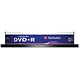 Verbatim DVD+R Recordable Disk Lightscribe Write-once Spindle 16x 120min 4.7Gb Ref 43576 [Pack 10]