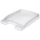 Leitz Plus Letter Tray Slim Polystyrene with 2 Label Positions Clear Ref 52370003