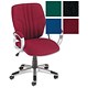 Trexus Intro Steel Task Armchair Back H530mm W510xD480xH400-510mm Claret Ref 10533-02