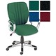 Trexus Intro Steel Task Armchair Back H530mm W510xD480xH400-510mm Green Ref 10533-02