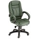 Sonix Syracuse Managers Armchair Back H640mm W530xD500xH520-620mm Leather Green