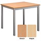 Influx Table Square with 25mm Top W800xD800xH720mm Maple
