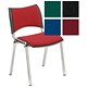 Trexus Plus Stacking Chair Back H325mm W480xD450xH460mm Burgundy Chrome