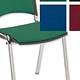 Trexus Plus Stacking Chair Back H325mm W480xD450xH460mm Green Chrome