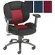 Influx Bounce Task Armchair Back H450-510mm W510xD450xH470mm Black Claret Ref SM-32995