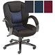 Influx Bounce Managers Armchair Back H450-530mm W540xD500xH540mm Black Blue Ref SM-32993