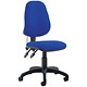 Trexus Lumb-Air High Back Operators Armchair Back H500mm W460xD460xH440-580mm Blue Ref SP9080BL