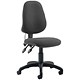 Trexus Lumb-Air High Back Operators Armchair Back H500mm W460xD460xH440-580mm Charcoal Ref SP9080BU