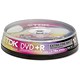 TDK DVD+R Recordable Disk Write-once Inkjet Print Spindle 16x 120min 4.7Gb Ref DVDR47PWCB25 [Pack 25]