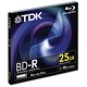 TDK Blu-ray BD-R Disk Recordable Write-once Cased 4x Speed 25GB Ref BDR254X [Pack 5]