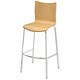 Image of Sonix Roma Bistro Stool Back H330mm W395xD340xH750mm Beech Ref PS9203