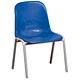 Trexus Polypropylene Chair Stackable Metal Frame H310mm Blue Ref SN71W00