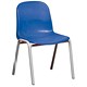 Trexus Polypropylene Chair Stackable Metal Frame H380mm Blue Ref SN73W00