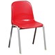 Trexus Polypropylene Chair Stackable Metal Frame H350mm Red Ref SN72W00