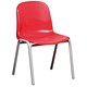 Trexus Polypropylene Chair Stackable Metal Frame H380mm Red Ref SN73W00