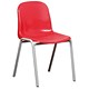 Trexus Polypropylene Chair Stackable Metal Frame H430mm Red Ref SN74W00