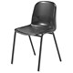 Trexus Stacking Chair Polypropylene W460xD420xH450mm Black