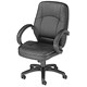 Influx Breeze F2 Executive Armchair Leather Look Back H600mm W500x480xH460-540mm Black