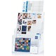 Deflecto Multi-tier Literature Display Holder for Wall or Desktop 4 x A4 Pockets Clear Ref DE77441