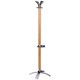 Alba Natty Hat and Coat Stand with Umbrella Ring Drip Tray and 4 Double Pegs H1670mm Oak Ref PMNATTY/O
