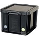 Image of Really Useful Storage Box - Black Plastic - 35 Litre