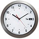Image of Wall Clock with Day and Date Diameter 300mm Metallic Case
