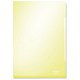 Leitz Premium Folder Cut Flush PVC Glossy 150micron for 30 Sheets A4 Yellow Ref 41530215 [Pack 100]