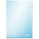 Leitz Premium Folder Cut Flush PVC Glossy 150micron for 30 Sheets A4 Blue Ref 41530235 [Pack 100]