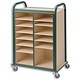 Marland Mailroom Mobile Trolley with 12 Hole Mailroom Sorter W660xD470xH1000mm Ref 91799008