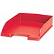 Leitz Plus Letter Tray Robust Polystyrene High-sided with Extra Label-space Red Ref 52270025