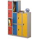 Trexus 3 Door Locker Hasp and Staple Lock Extra Depth ACTIVECOAT W305xD460xH1780mm Silver Blue Ref 862477