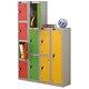 Trexus 3 Door Locker Hasp & Staple Lock Extra Depth ACTIVECOAT W305xD460xH1780mm Silver Green Ref 862493
