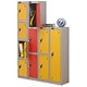 Trexus 4 Door Locker Hasp and Staple Lock ACTIVECOAT W305xD305xH1780mm Silver Yellow Ref 862566