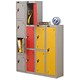 Trexus 4 Door Locker Hasp & Staple Lock Extra Depth ACTIVECOAT W305xD460xH1780mm Silver Ref 862582