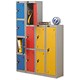 Trexus 4 Door Locker Hasp & Staple Lock Extra Depth ACTIVECOAT W305xD460xH1780mm Silver Blue Ref 862613