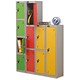 Trexus 4 Door Locker Hasp & Staple Lock Extra Depth ACTIVECOAT W305xD460xH1780mm Silver Green Ref 862639
