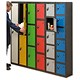 Trexus Plus 3 Door Locker Nest of 1 Extra Depth ACTIVECOAT W305xD460xH1780mm Black Red Ref 863993