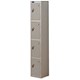 Trexus Plus 4 Door Locker Nest of 1 ACTIVECOAT W305xD305xH1780mm Silver Ref 864150
