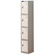 Trexus Plus 4 Door Locker Nest of 1 ACTIVECOAT W305xD305xH1780mm Silver White Ref 864207