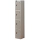 Trexus Plus 4 Door Locker Nest of 1 Extra Depth ACTIVECOAT W305xD460xH1780mm Silver Ref 864215