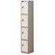 Trexus Plus 4 Door Locker Nest of 1 Extra Depth ACTIVECOAT W305xD460xH1780mm Silver White Ref 864265