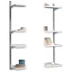Trexus Top Shelf Uprights for Shelving Unit H1524mm White [Pack 2]
