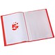 5 Star Office Display Book Soft Cover Lightweight Polypropylene 40 Pockets A4 Red