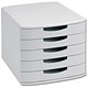 5 Star Office File Set Desktop Unit 5x H45mm Drawers W305xD330xH365mm Grey