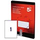 5 Star Office Labels Laser Copier and Inkjet 1 per Sheet 297x210mm [100 Labels]