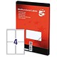 5 Star Office Addressing Labels Laser 4 per Sheet 139x99.1mm White [400 Labels]